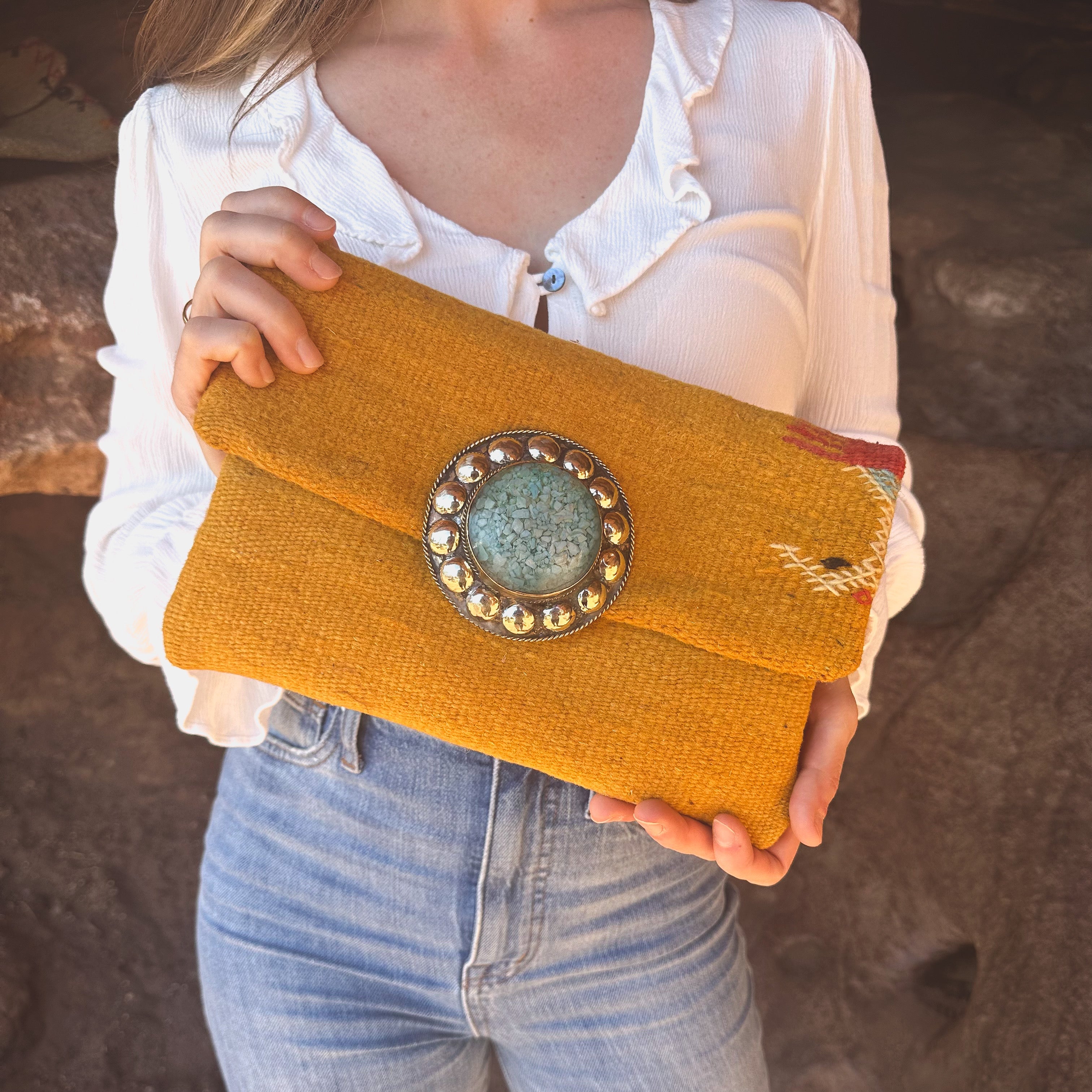 Daffodil Upcycled Clutch