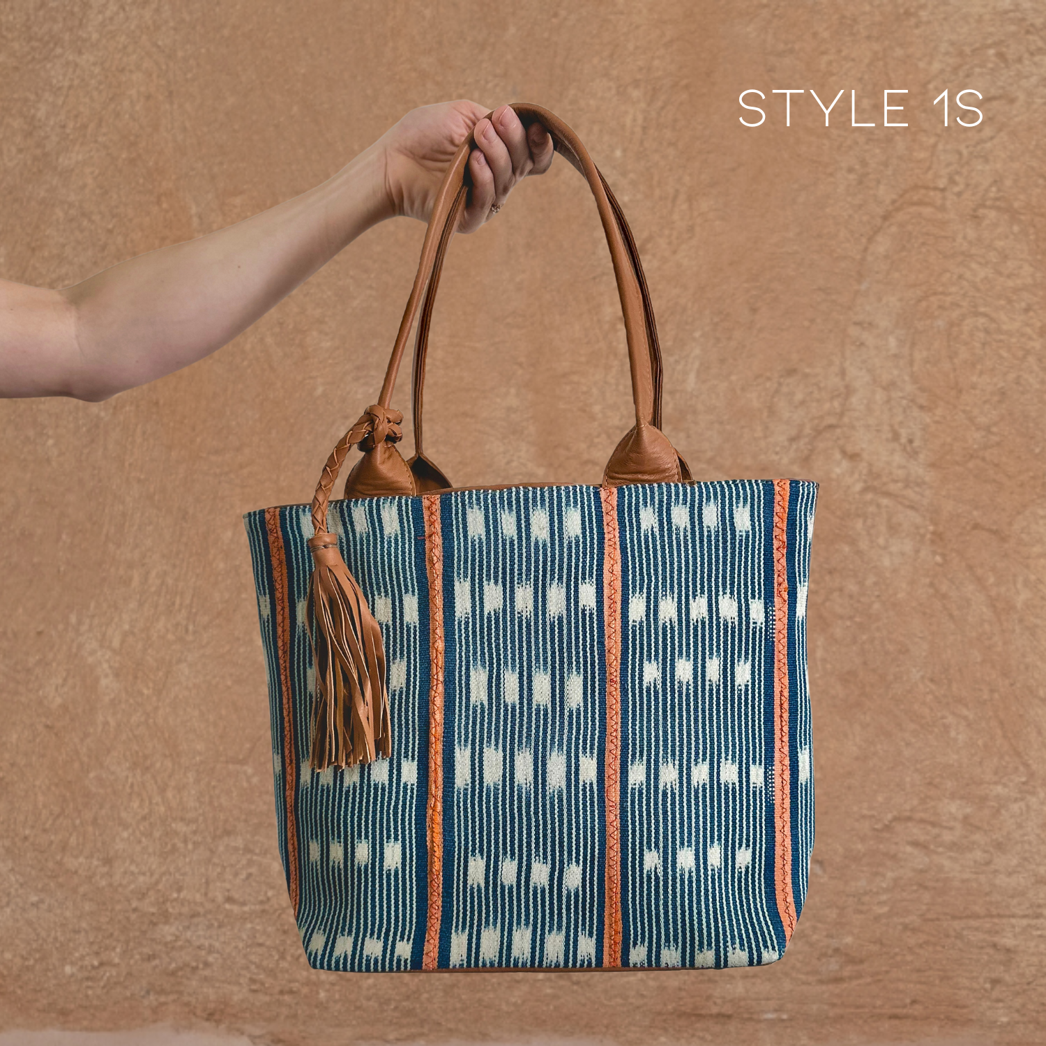 Upcycled Brown Leather Tote Bag by AMASOUK