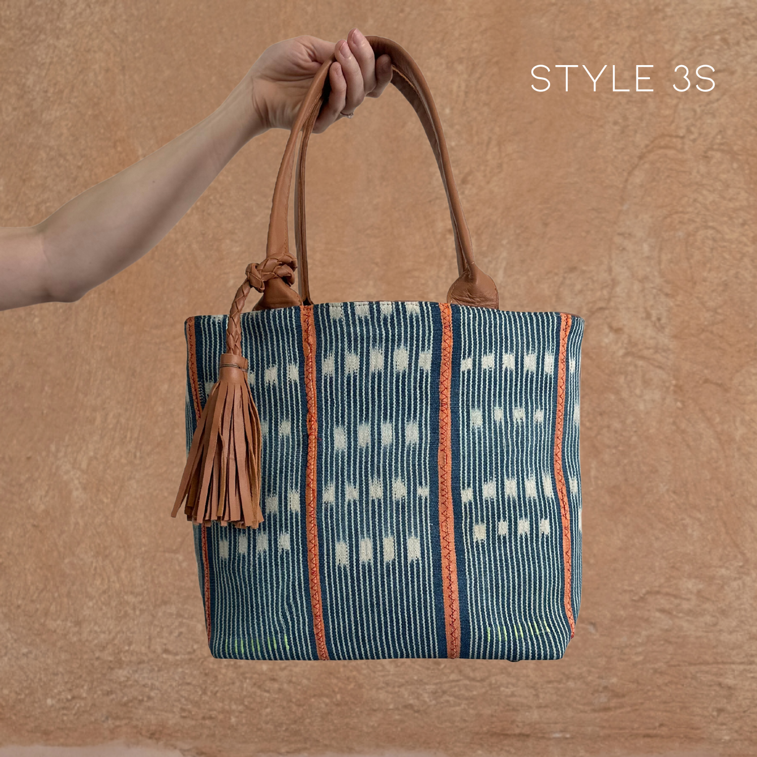 Upcycled Leather Tote Bag by AMASOUK