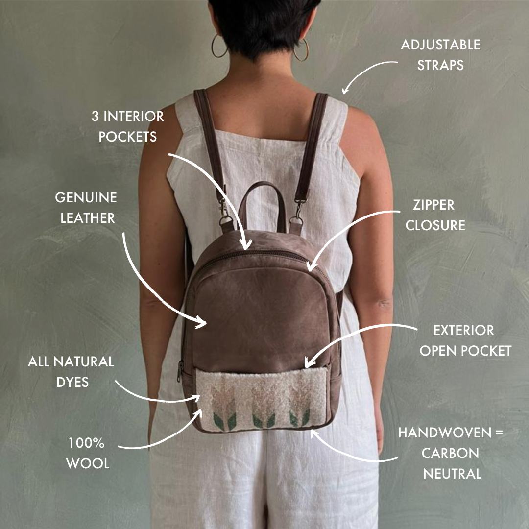 Arbol Mini Leather Backpack by AMASOUK