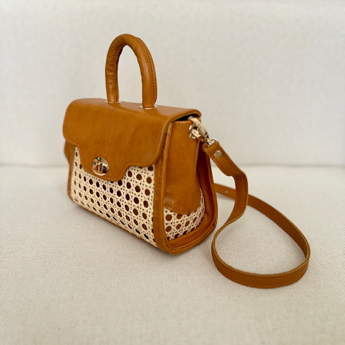 Raffia Crossbody Bag by AMASOUK