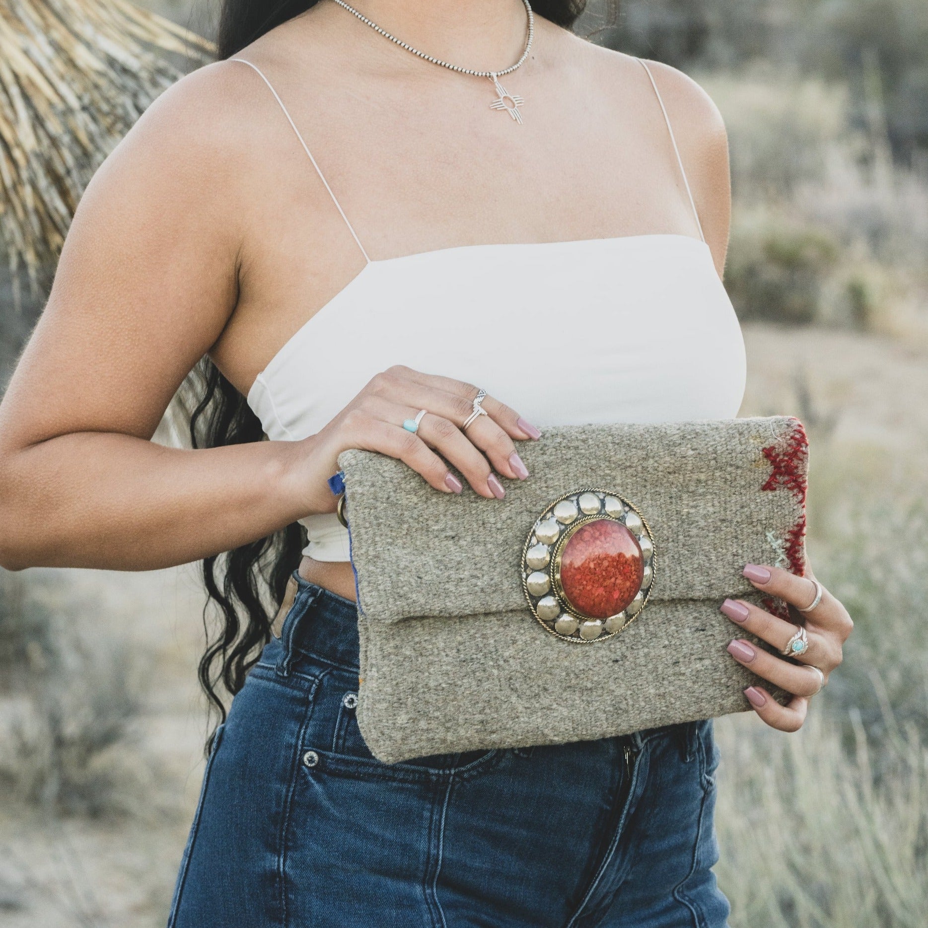 Paprika Upcycled Clutch