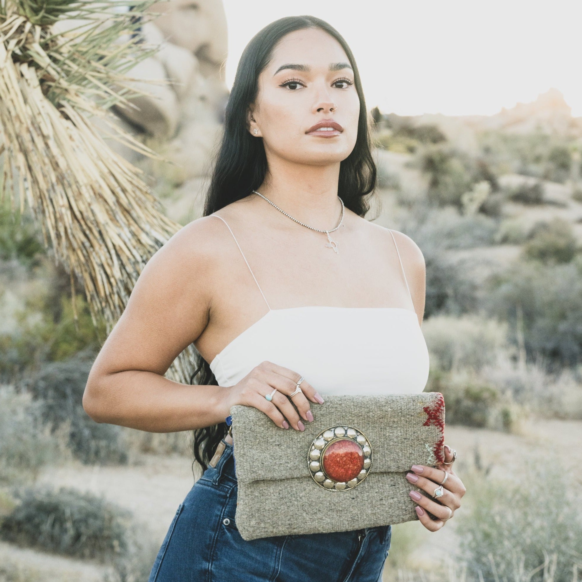 Paprika Upcycled Clutch