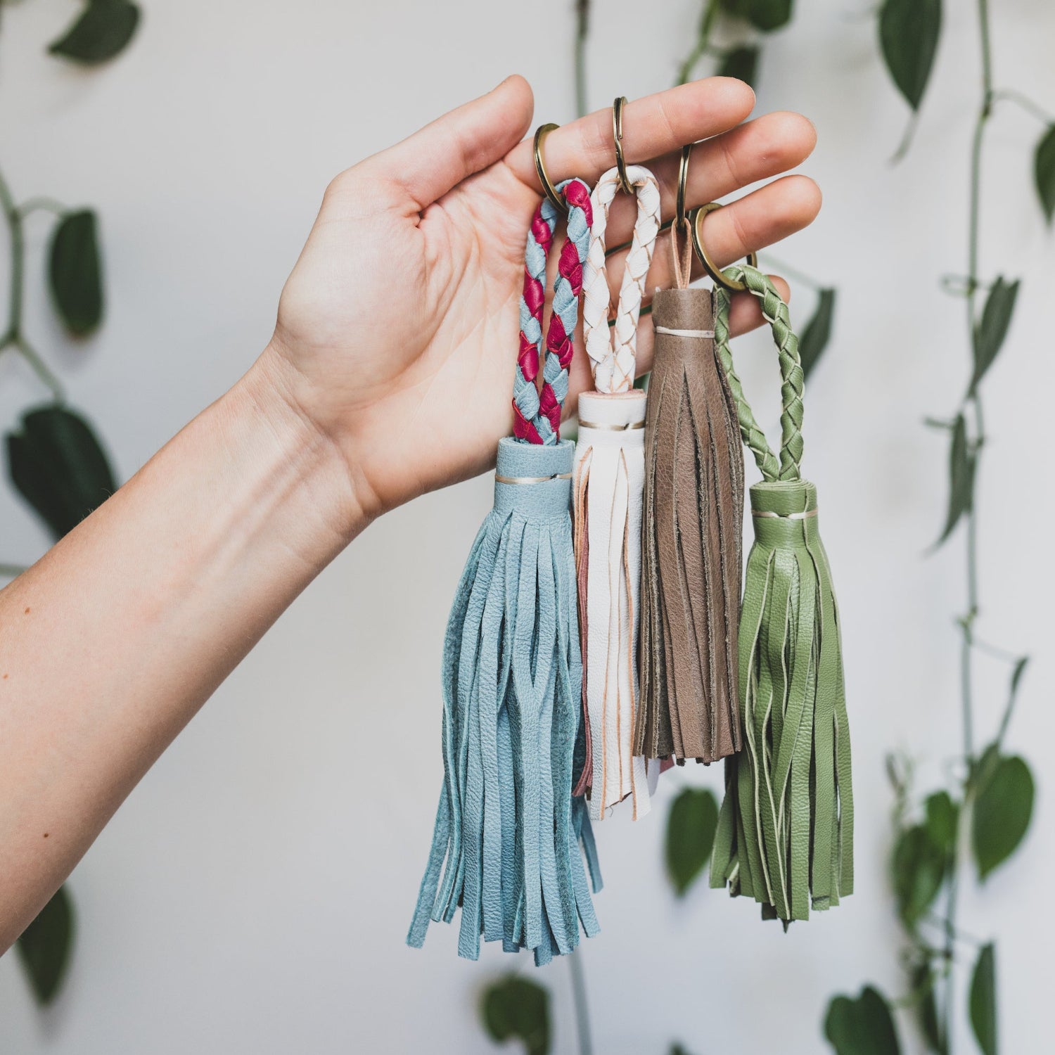 Leather Tassel Keychain (Mystery Color)
