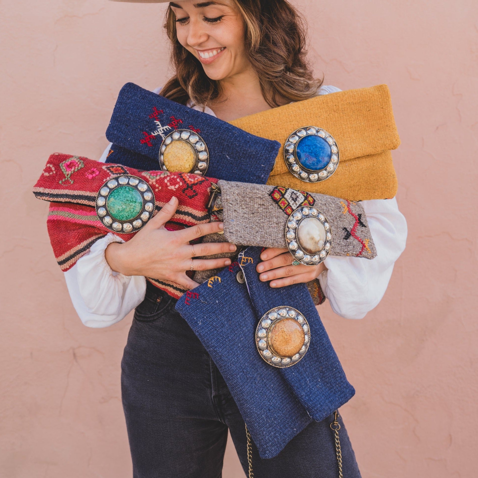 Kilim Upcycled Clutch