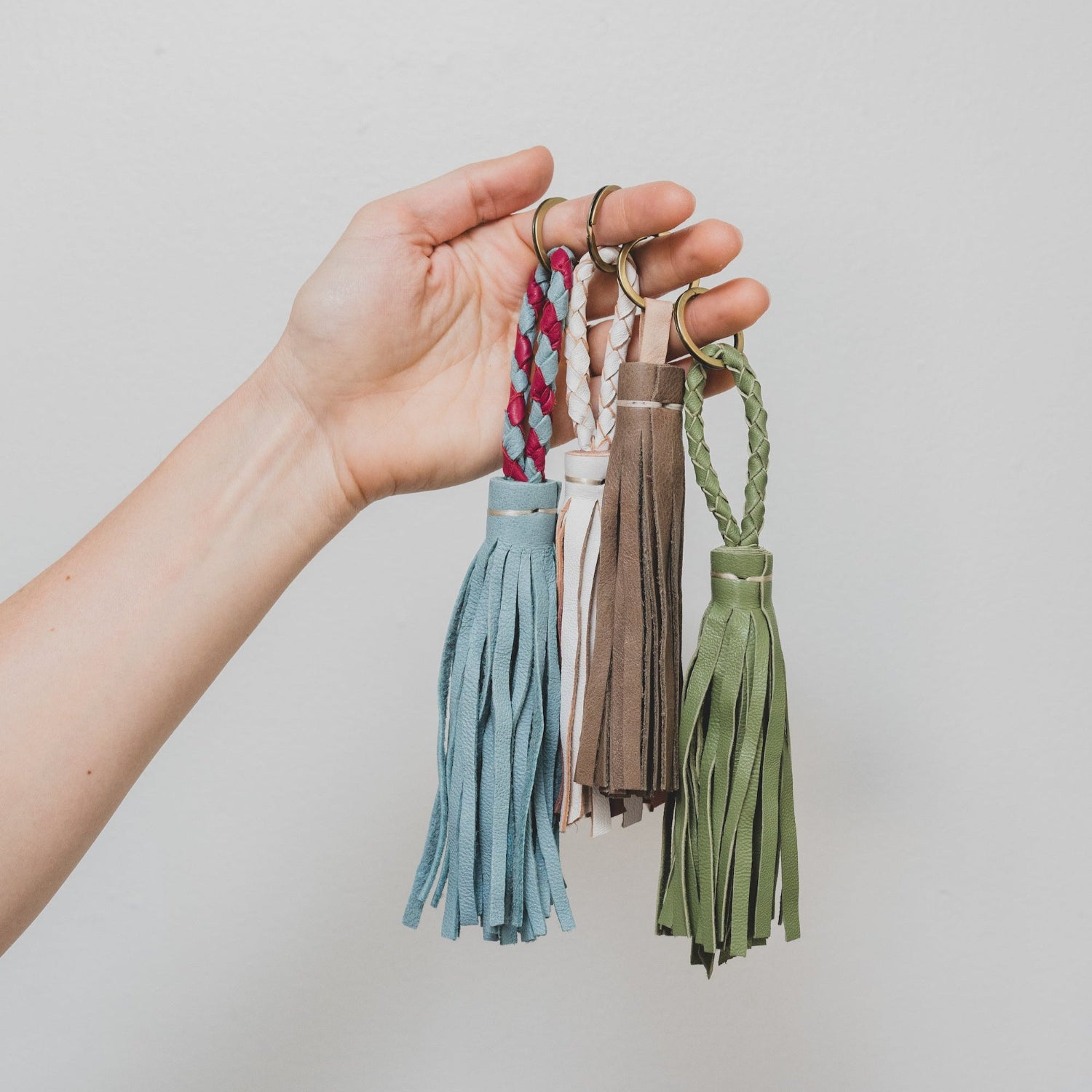 Leather Tassel Keychain (Mystery Color)