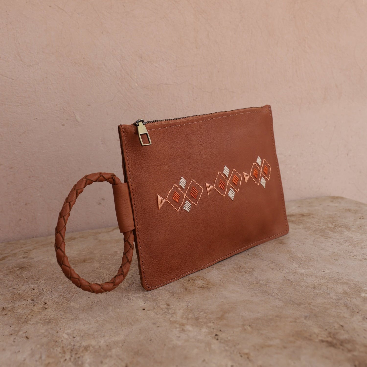 Sahara Embroidered Clutch