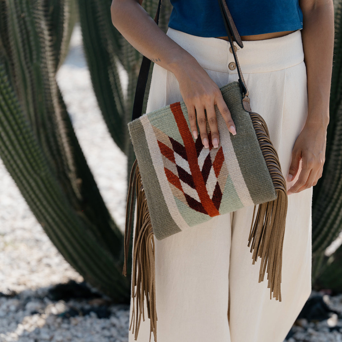 Tierra Verde Fringe Crossbody