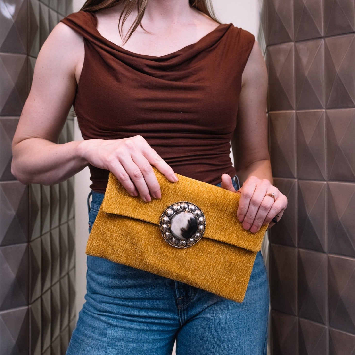 Mustard Clutch by AMASOUK