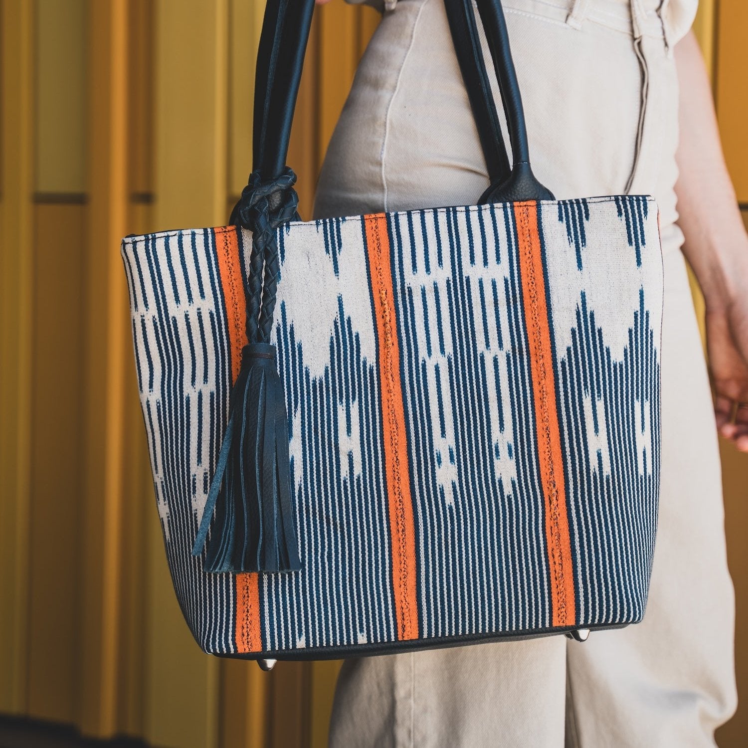 Upcycled Leather Tote for Women