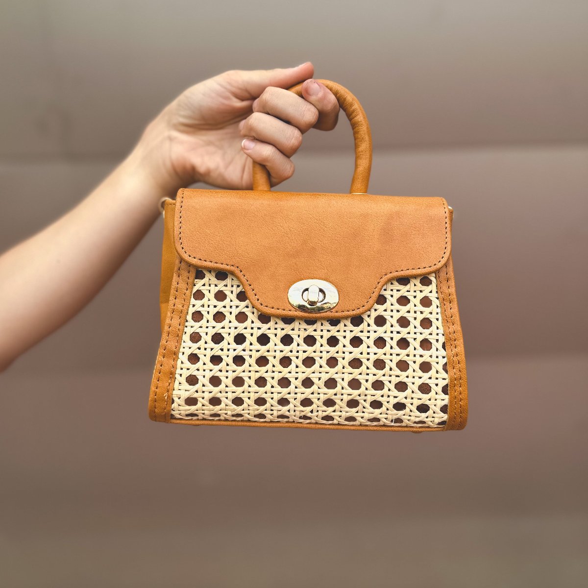 Mini Raffia Bag by AMASOUK