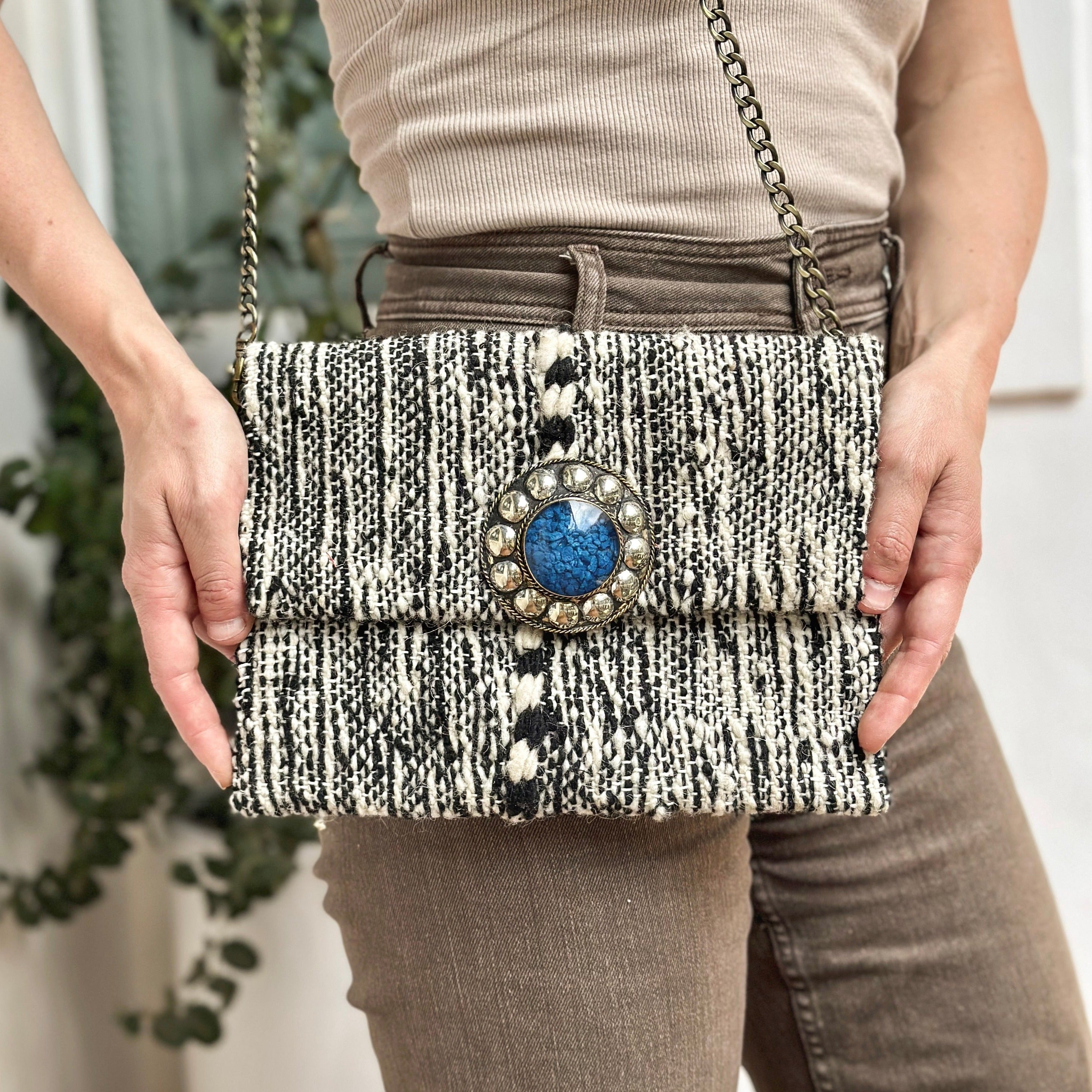 Moonstone Upcycled Clutch