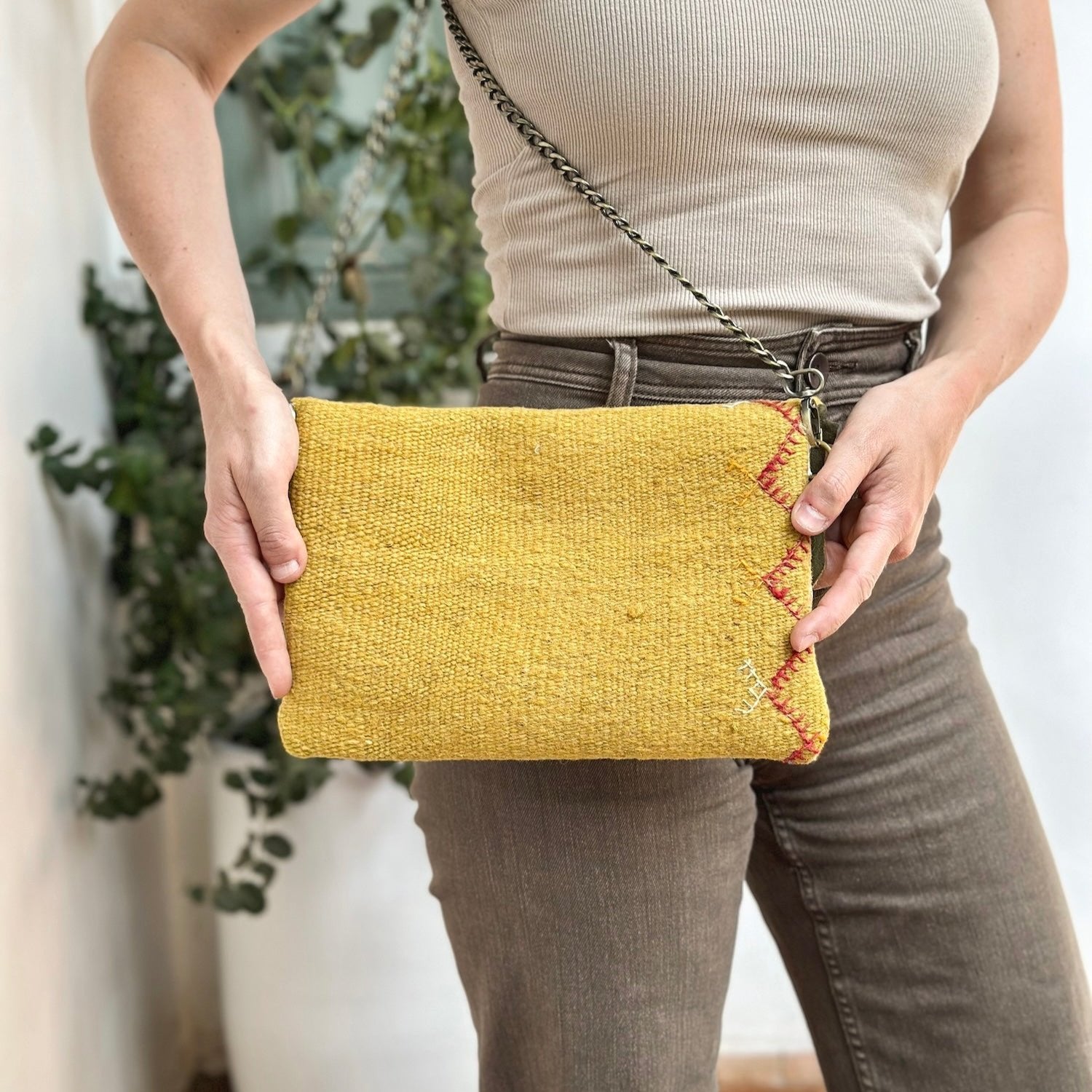 Sunflower Upcycled Clutch