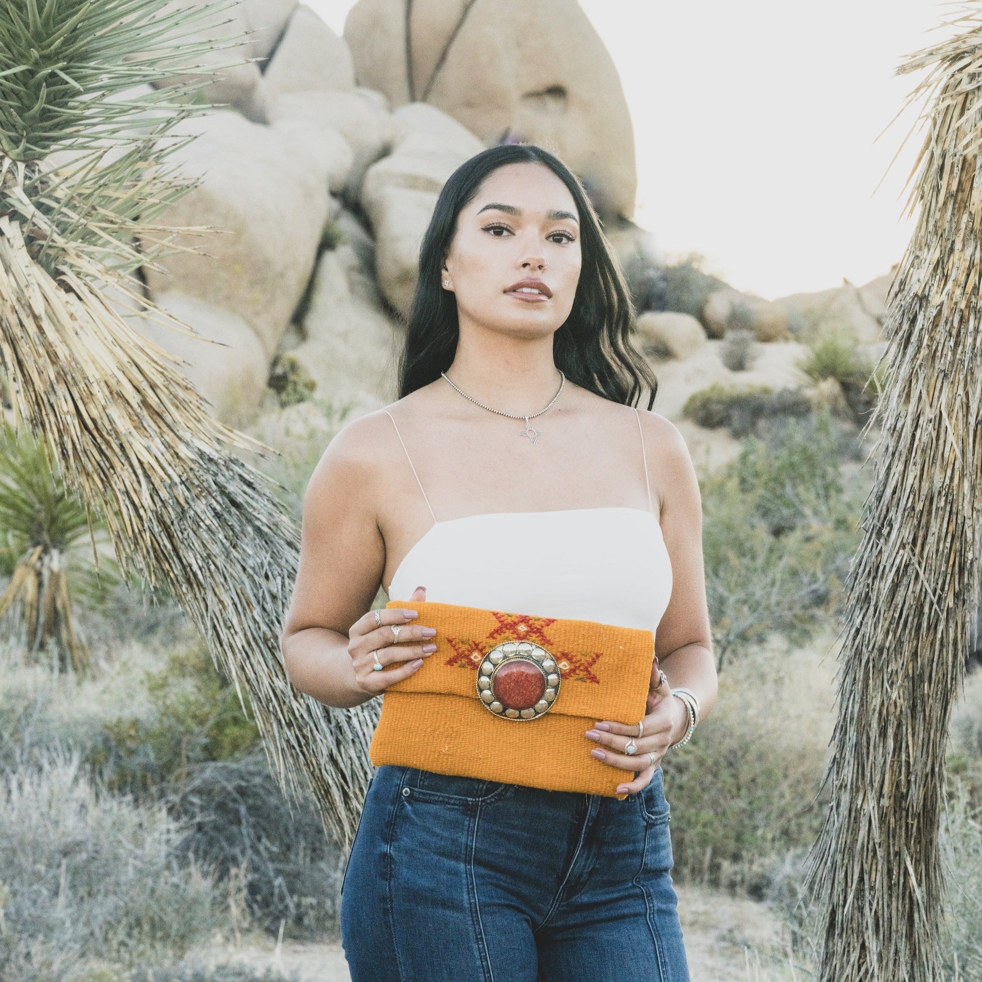 Soleil Upcycled Clutch