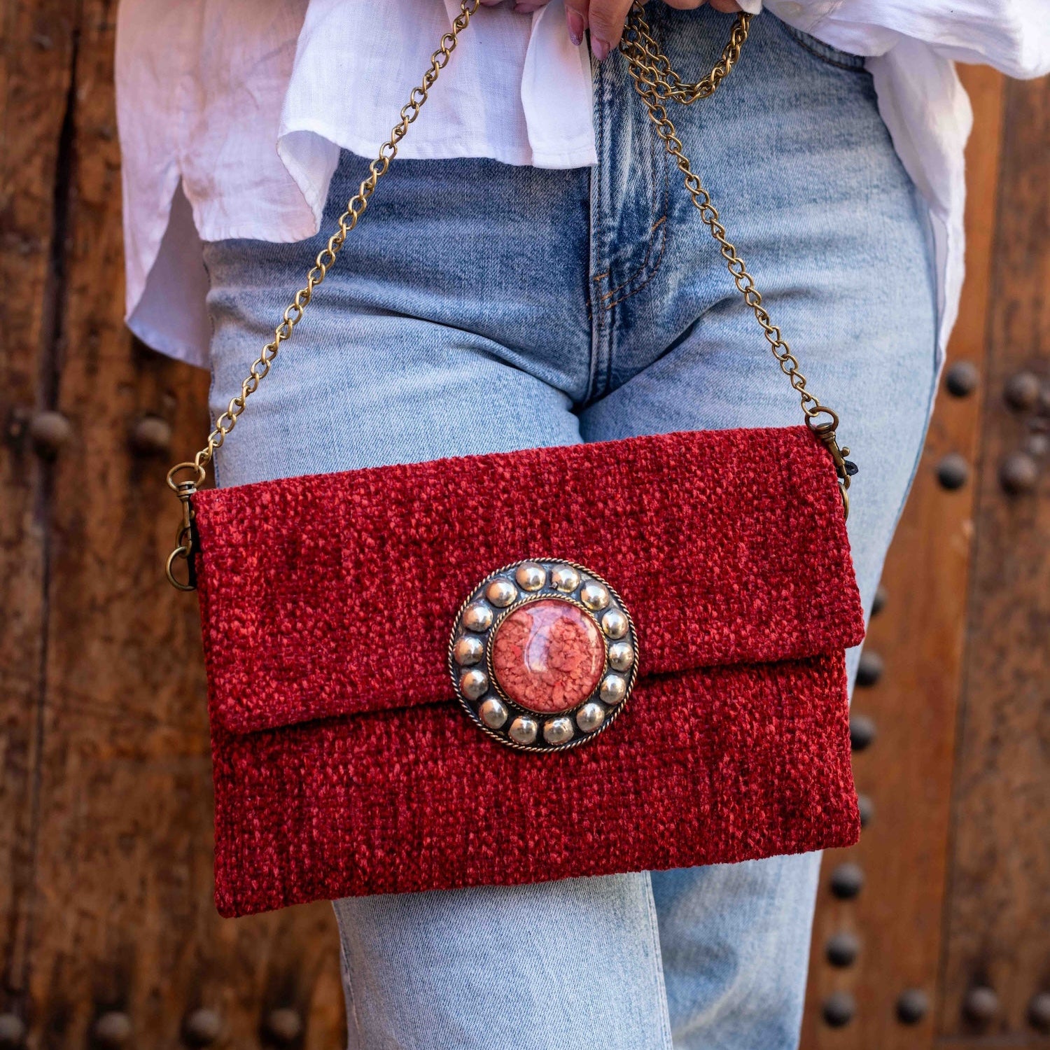 Paprika Upcycled Clutch