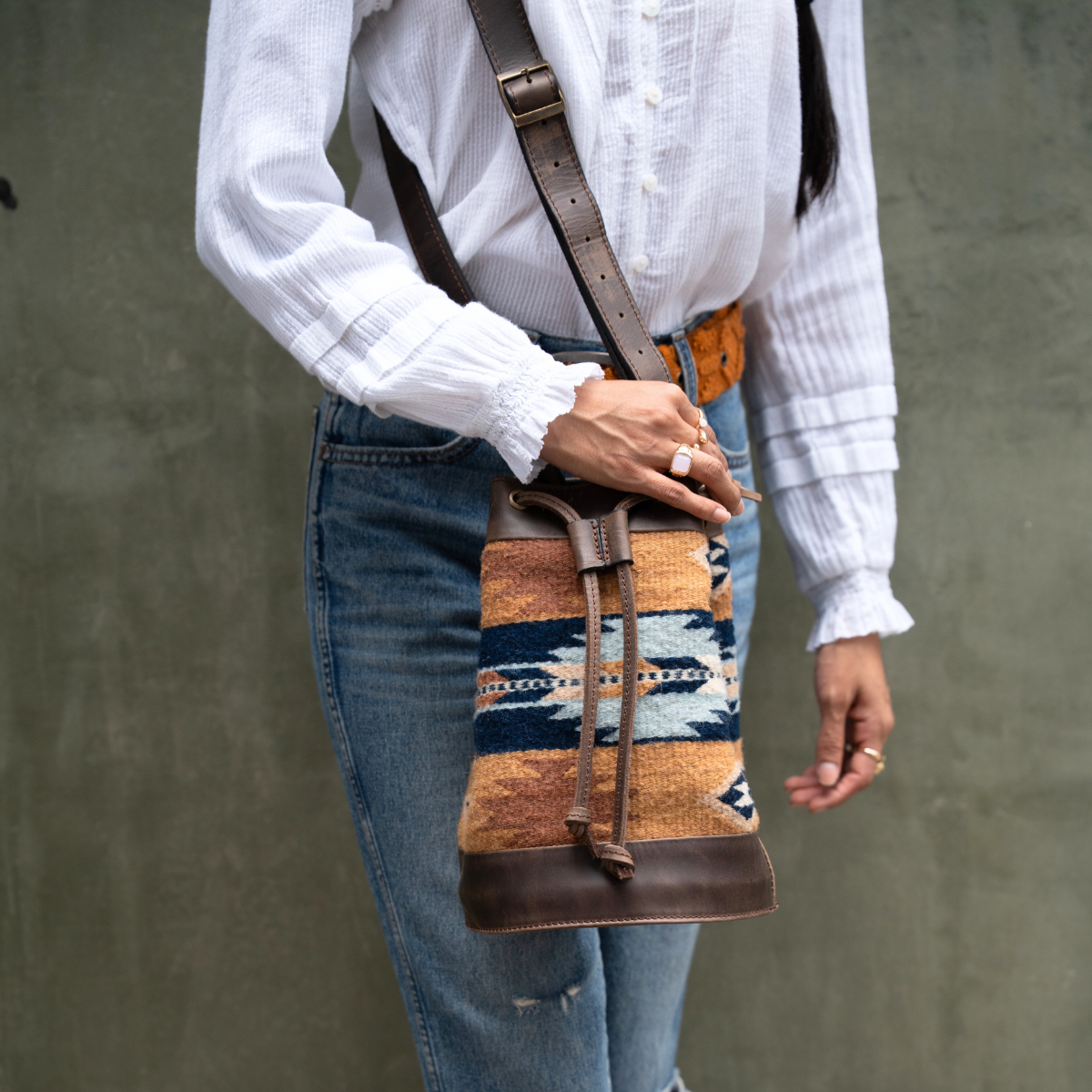 Sundown Cinched Bucket Bag