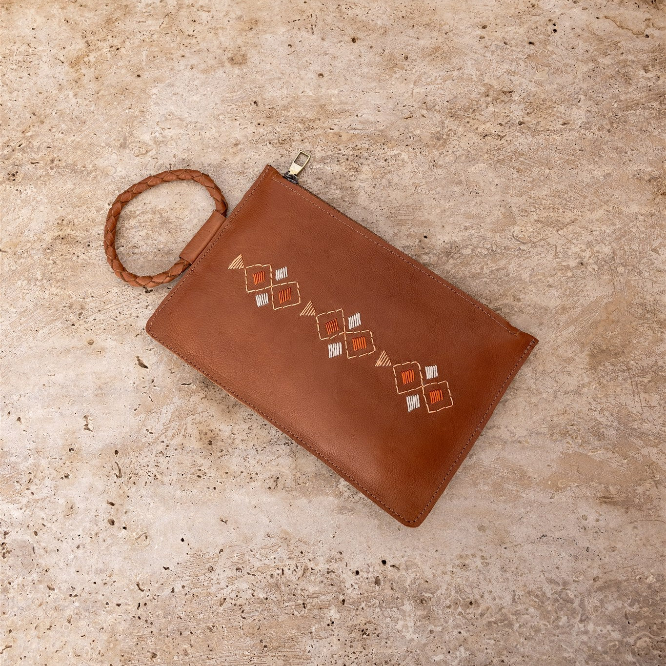 Sahara Embroidered Clutch