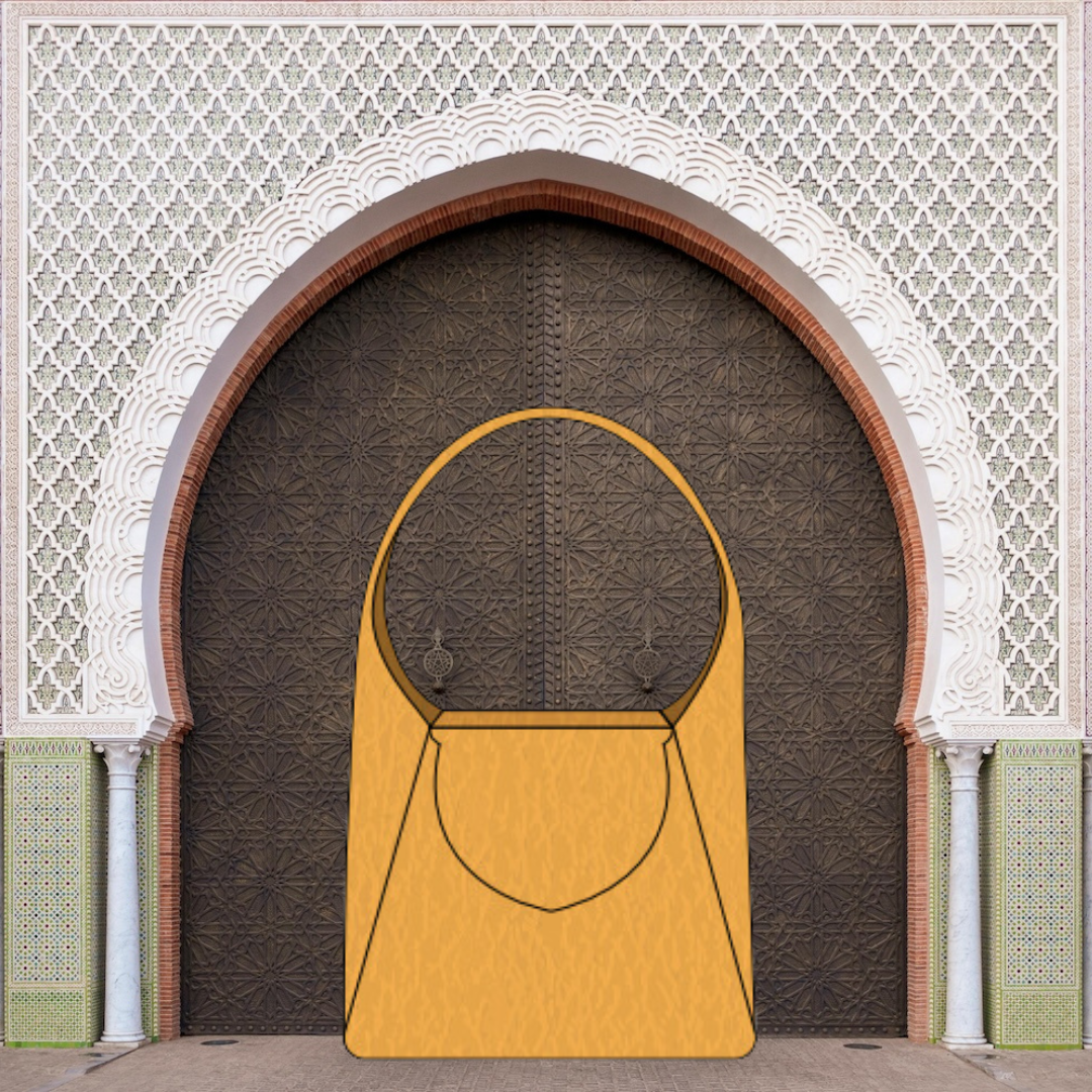 Shoulder Bag inspired by doors
